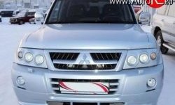 10 599 р. Накладка переднего бампера Sport Mitsubishi Pajero 3 V70 дорестайлинг (1999-2003) (Неокрашенная)  с доставкой в г. Набережные‑Челны. Увеличить фотографию 2