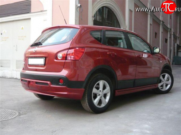 5 199 р. Накладка заднего бампера Городская Легенда Nissan Qashqai 1 J10 рестайлинг (2010-2013) (Неокрашенная)  с доставкой в г. Набережные‑Челны