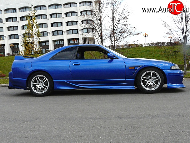 11 649 р. Пороги накладки DoLuck Nissan Skyline R33 (1993-1998) (Неокрашенные)  с доставкой в г. Набережные‑Челны