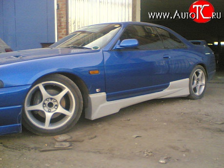 9 549 р. Пороги накладки GTR Nissan Skyline R33 (1993-1998) (Неокрашенные)  с доставкой в г. Набережные‑Челны