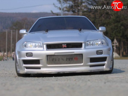 10 549 р. Передний бампер Nismo Nissan Skyline R34 (1999-2002) (Неокрашенный)  с доставкой в г. Набережные‑Челны