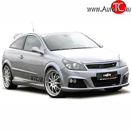 2 499 р. Решётка радиатора Lumma 2 Opel Astra H GTC хэтчбек 3 дв. дорестайлинг (2004-2006) (Неокрашенная)  с доставкой в г. Набережные‑Челны