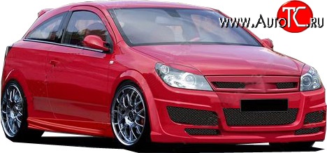 3 649 р. Решётка радиатора Sport (дорестайлинг) Opel Astra H седан дорестайлинг (2004-2007)  с доставкой в г. Набережные‑Челны