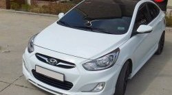 3 399 р. Накладка CT на передний бампер Hyundai Solaris RBr седан дорестайлинг (2010-2014) (Неокрашенная)  с доставкой в г. Набережные‑Челны. Увеличить фотографию 2