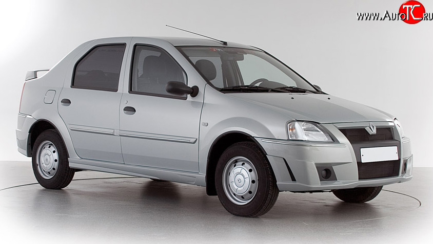 1 049 р. Молдинги (накладки на двери) Классик 2 Renault Logan 1 дорестайлинг (2004-2010) (Неокрашенные)  с доставкой в г. Набережные‑Челны