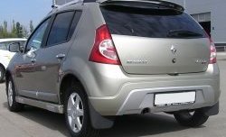 6 549 р. Пороги накладки Kart RS Renault Sandero (BS) (2009-2014) (Неокрашенные)  с доставкой в г. Набережные‑Челны. Увеличить фотографию 2