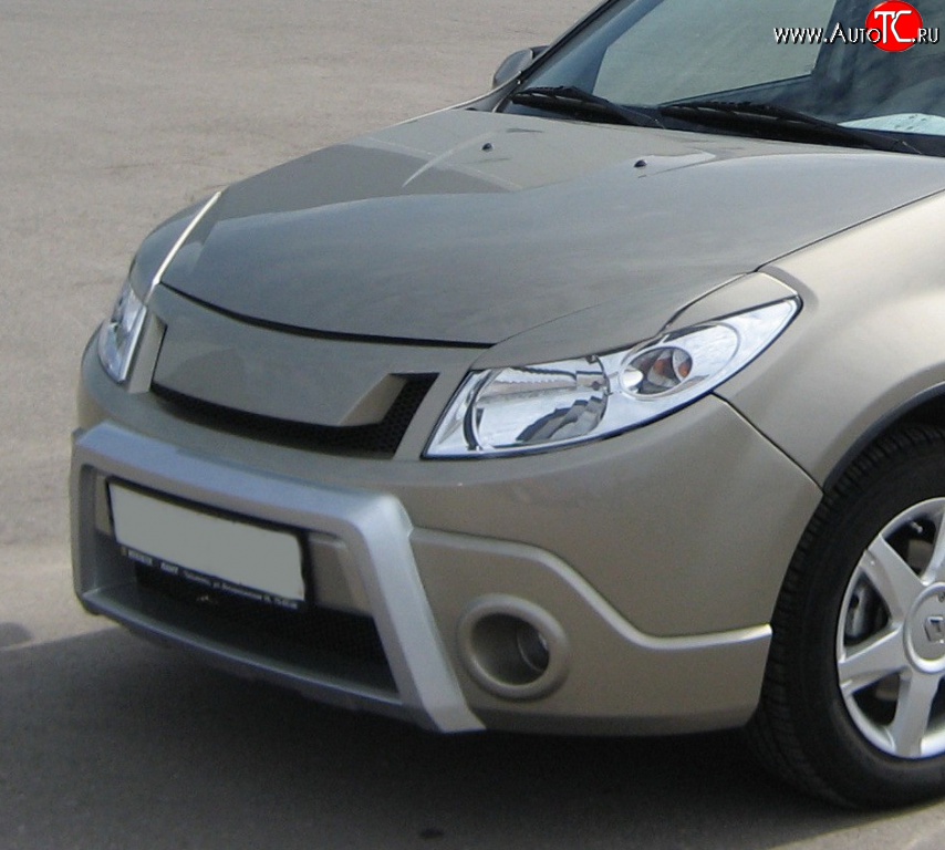 1 849 р. Реснички Kart RS Renault Sandero (BS) (2009-2014) (Неокрашенные)  с доставкой в г. Набережные‑Челны