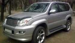 14 149 р. Пороги накладки Original Design Toyota Land Cruiser Prado J120 (2002-2009) (Неокрашенные)  с доставкой в г. Набережные‑Челны. Увеличить фотографию 3