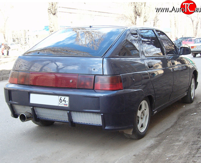 4 599 р. Задний бампер M-VRS V2 Лада 2112 хэтчбек (1999-2008) (Неокрашенный)  с доставкой в г. Набережные‑Челны