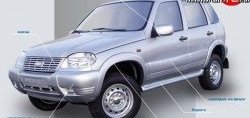 499 р. Накладки на зеркала Кураж 2 до 2005 года  Chevrolet Niva  2123 (2002-2008), Лада 2123 (Нива Шевроле) (2002-2008) (Неокрашенные)  с доставкой в г. Набережные‑Челны. Увеличить фотографию 2