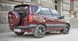 3 899 р. Чехол запасного колеса Трофей Снайпера  Chevrolet Niva  2123 (2002-2020), Лада 2123 (Нива Шевроле) (2002-2021), Лада Нива Трэвел (2021-2024) (Неокрашенный)  с доставкой в г. Набережные‑Челны. Увеличить фотографию 2