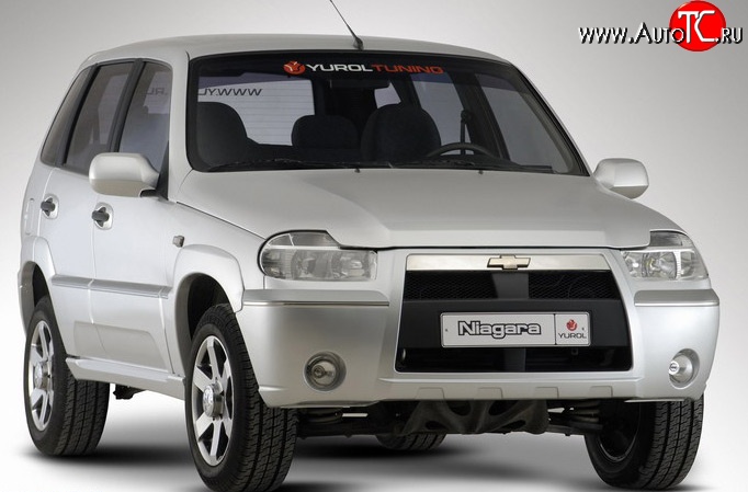 4 799 р. Передний бампер Ниагара 3 Chevrolet Niva 2123 дорестайлинг (2002-2008) (Неокрашенный)  с доставкой в г. Набережные‑Челны