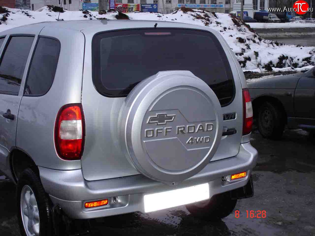 3 659 р. Бокс запасного колеса Off-Road  Chevrolet Niva  2123 (2009-2020), Лада 2123 (Нива Шевроле) (2002-2021), Лада Нива Трэвел (2021-2024) (Неокрашенный)  с доставкой в г. Набережные‑Челны