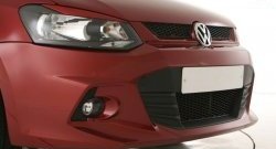 7 249 р. Передний бампер Sport Volkswagen Polo 5 седан дорестайлинг (2009-2015) (Неокрашенный)  с доставкой в г. Набережные‑Челны. Увеличить фотографию 3