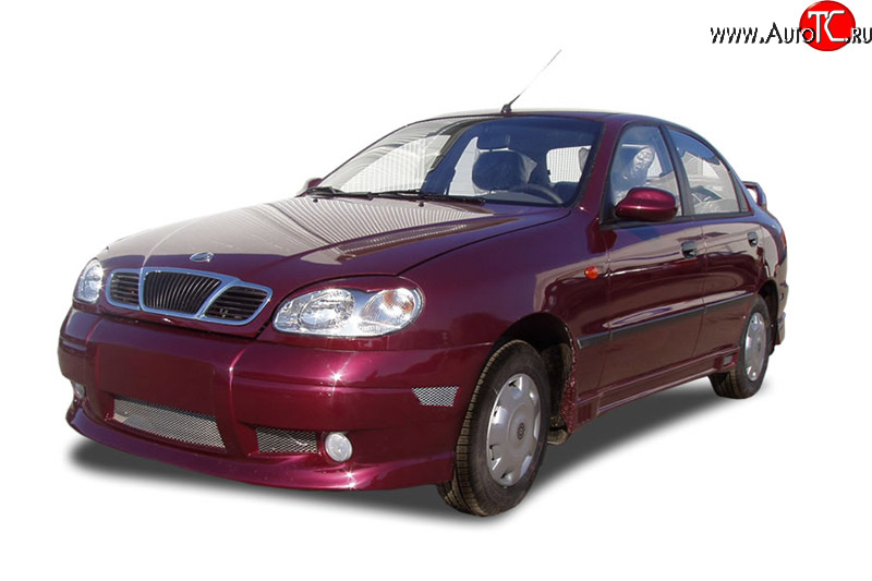 399 р. Реснички Sprint  Chevrolet Lanos ( T100,  T150,  седан) (1997-2017), Daewoo Sense  Т100 (1997-2008), ЗАЗ Chance ( седан,  хэтчбэк) (2009-2017), ЗАЗ Sens ( седан,  хэтчбэк) (2007-2017) (Неокрашенные)  с доставкой в г. Набережные‑Челны