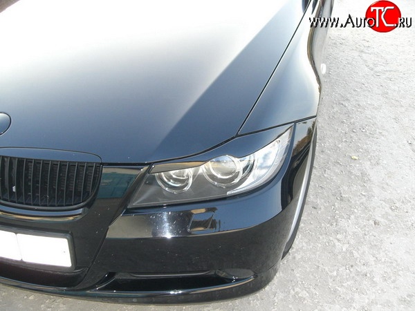 1 149 р. Реснички AC Shnitzer  BMW 3 серия ( E90,  E91) (2004-2012) седан дорестайлинг, седан рестайлинг, универсал рестайлинг (Неокрашенные)  с доставкой в г. Набережные‑Челны