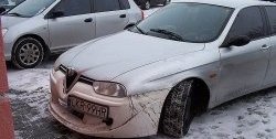 13 499 р. Передний бампер CT v2 Alfa Romeo 156 932 дорестайлинг, седан (1996-2002) (Неокрашенный)  с доставкой в г. Набережные‑Челны. Увеличить фотографию 3