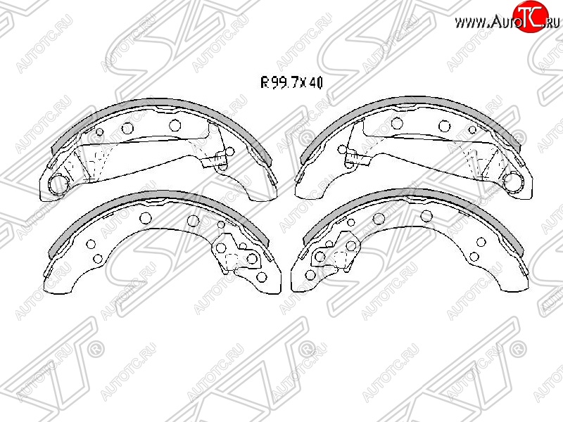 1 679 р. Колодки тормозные SAT (передние)  Chery Amulet (Corda)  A15 (2003-2010), Skoda Fabia ( Mk1,  Mk2) (2004-2014)  с доставкой в г. Набережные‑Челны