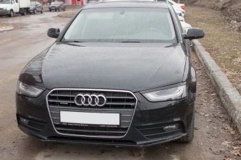 1 139 р. Реснички на фары KURAJ  Audi A4  B8 (2007-2011) дорестайлинг, седан (Неокрашенные)  с доставкой в г. Набережные‑Челны. Увеличить фотографию 3