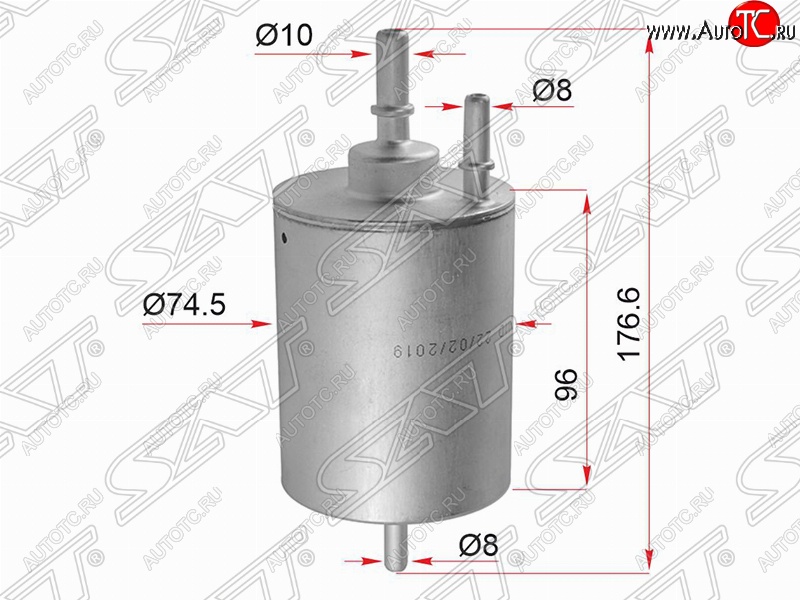 1 679 р. Топливный фильтр SAT (1.8/2.4/3.0/4.2)  Audi A4 ( B6,  B7) - A6  C6  с доставкой в г. Набережные‑Челны