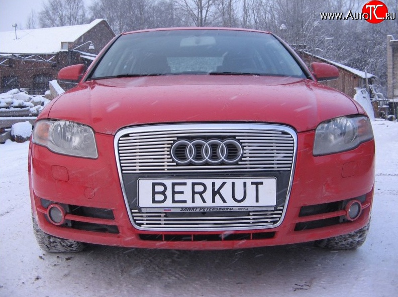 5 299 р. Декоративная вставка решетки радиатора Berkut Audi A4 B7 седан (2004-2008)  с доставкой в г. Набережные‑Челны