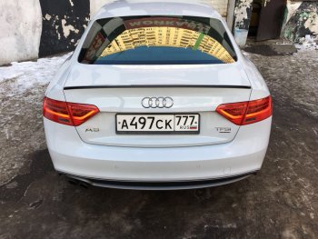 3 599 р. Лип спойлер АВТОКРАТ Audi A5 8T дорестайлинг, лифтбэк (2007-2011) (Неокрашенный)  с доставкой в г. Набережные‑Челны. Увеличить фотографию 2