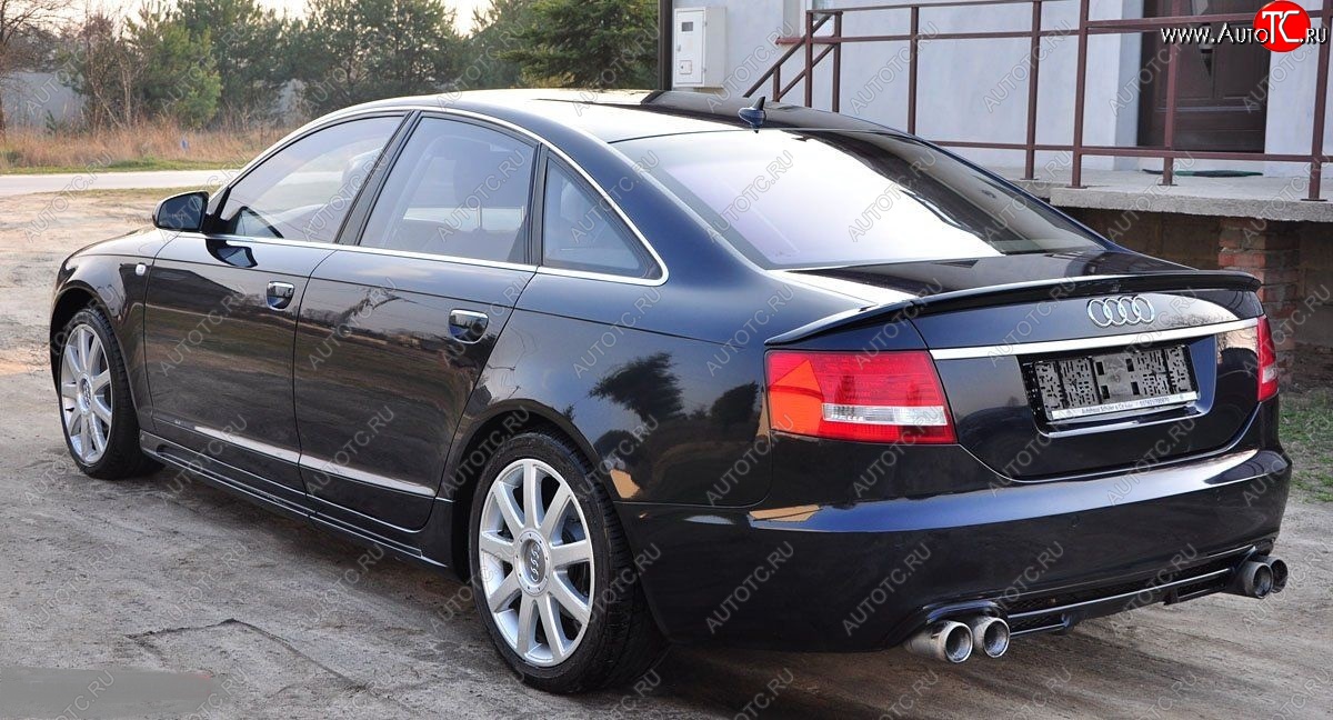 7 049 р. Лип спойлер Racing Audi A6 C6 дорестайлинг, седан (2004-2008)  с доставкой в г. Набережные‑Челны