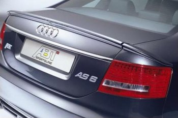 7 049 р. Лип спойлер Racing Audi A6 C6 дорестайлинг, седан (2004-2008)  с доставкой в г. Набережные‑Челны. Увеличить фотографию 2