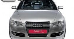 4 999 р. Накладка на передний бампер CSR v2 Audi A6 C6 дорестайлинг, универсал (2004-2008)  с доставкой в г. Набережные‑Челны. Увеличить фотографию 2