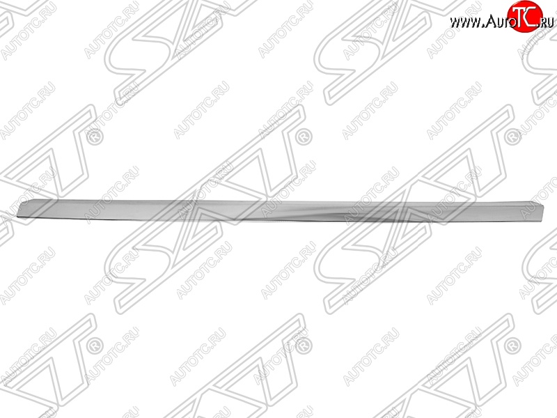 599 р. Молдинг переднего бампера SAT (левый, хром)  Audi A6  C6 (2004-2008) дорестайлинг, седан, дорестайлинг, универсал  с доставкой в г. Набережные‑Челны