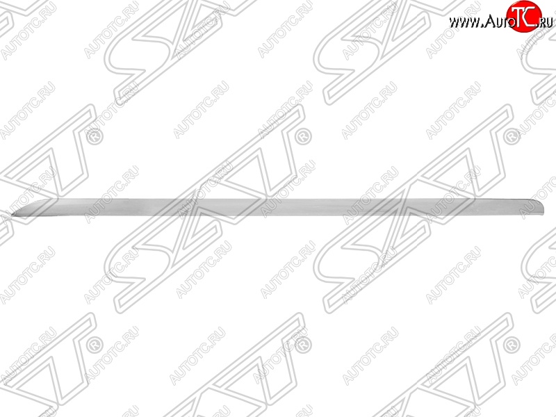 869 р. Молдинг переднего бампера SAT (правый, хром) Audi A6 C6 дорестайлинг, седан (2004-2008)  с доставкой в г. Набережные‑Челны