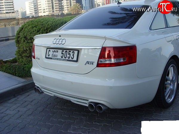 4 499 р. Диффузор заднего бампера ABT Audi A6 C6 дорестайлинг, седан (2004-2008)  с доставкой в г. Набережные‑Челны