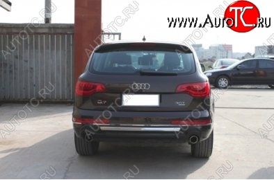 32 399 р. Накладка на задний бампер (рестайлинг) CT v2 Audi Q7 4L дорестайлинг (2005-2009) (Неокрашенная)  с доставкой в г. Набережные‑Челны