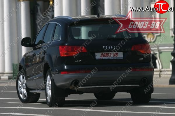 13 184 р. Защита заднего бампера Souz-96 (d 42) Audi Q7 4L дорестайлинг (2005-2009)  с доставкой в г. Набережные‑Челны