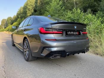 Диффузор заднего бампера М-Perfomance 340 BMW (БМВ) 3 серия  G20 (2018-2022) G20 седан Inmax  (цвет: черный глянец)