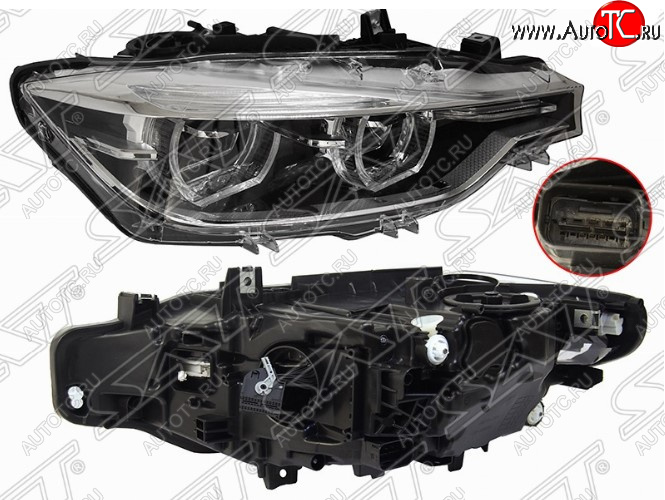 22 849 р. Правая передняя фара SAT (LED) BMW 3 серия F30 седан рестайлинг (2015-2018)  с доставкой в г. Набережные‑Челны