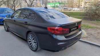 5 999 р. Накладки M-Perfomance под задний бампер (мини-лезвия) Inmax  BMW 5 серия  G30 (2016-2020) дорестайлинг, седан (цвет: черный глянец)  с доставкой в г. Набережные‑Челны. Увеличить фотографию 11