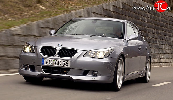 4 999 р. Накладка AC Schnitzer на передний бампер BMW 5 серия E60 седан дорестайлинг (2003-2007)  с доставкой в г. Набережные‑Челны