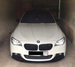 10 849 р. Накладка на передний бампер M-Performance BMW 5 серия F10 рестайлинг, седан (2013-2017) (Неокрашенная)  с доставкой в г. Набережные‑Челны. Увеличить фотографию 2