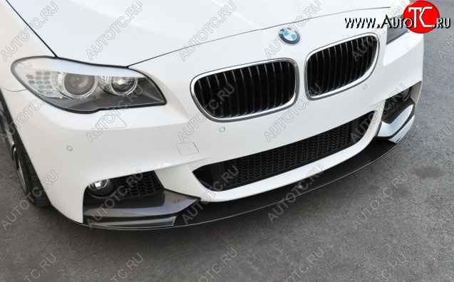 10 849 р. Накладка на передний бампер M-Performance BMW 5 серия F10 рестайлинг, седан (2013-2017) (Неокрашенная)  с доставкой в г. Набережные‑Челны