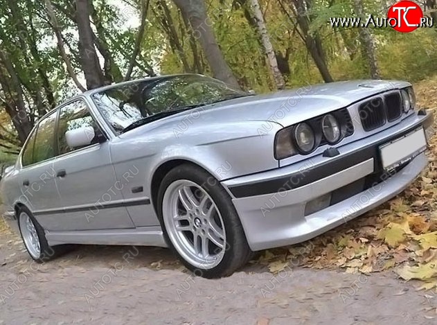 4 499 р. Накладка на передний бампер Schnitzer BMW 5 серия E34 седан дорестайлинг (1988-1994)  с доставкой в г. Набережные‑Челны