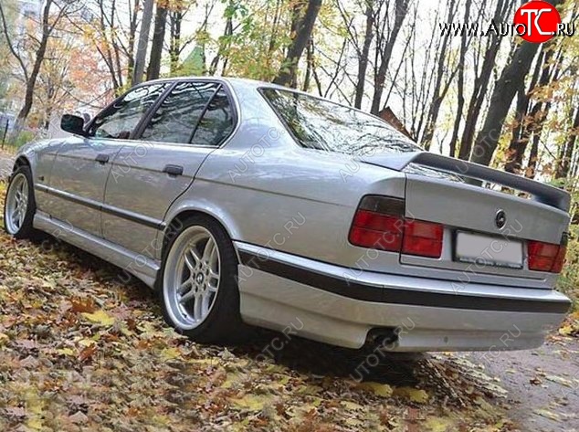 4 499 р. Накладка на задний бампер Schnitzer BMW 5 серия E34 седан дорестайлинг (1988-1994)  с доставкой в г. Набережные‑Челны