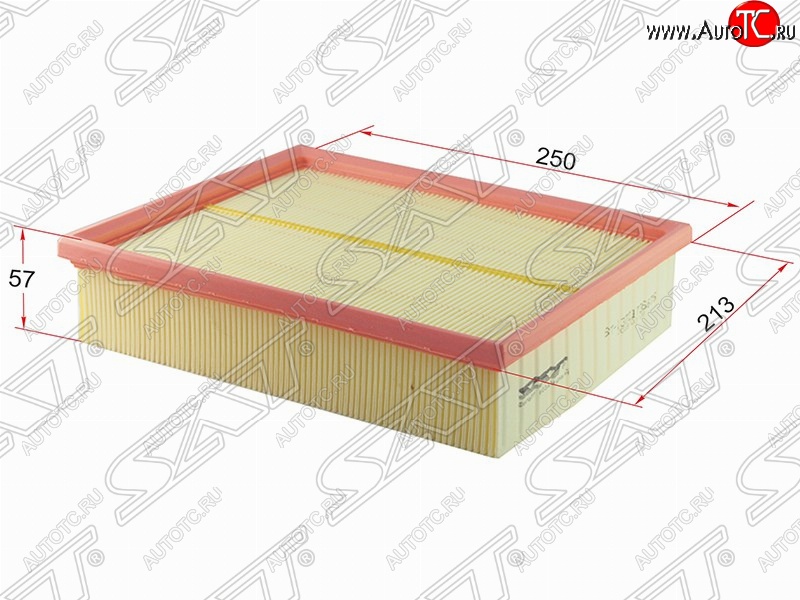 329 р. Фильтр воздушный двигателя SAT (250х213х57 mm)  BMW 5 серия ( E34,  E39) - X5  E53  с доставкой в г. Набережные‑Челны