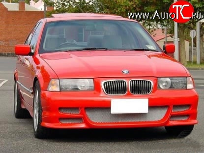 8 149 р. Передний бампер Seidl V2 BMW 3 серия E36 седан (1990-2000) (Неокрашенный)  с доставкой в г. Набережные‑Челны