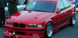 849 р. Реснички на фары Sport BMW 3 серия E36 седан (1990-2000) (Неокрашенные)  с доставкой в г. Набережные‑Челны. Увеличить фотографию 2