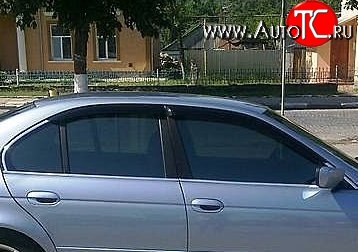 999 р. Комплект дефлекторов окон (ветровиков) 4 шт. (седан) Russtal BMW 5 серия E39 седан рестайлинг (2000-2003)  с доставкой в г. Набережные‑Челны