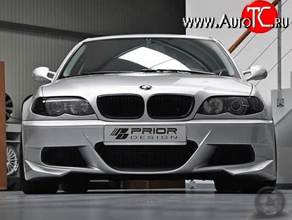 11 799 р. Передний бампер Prior Design BMW 3 серия E46 седан дорестайлинг (1998-2001) (Неокрашенный)  с доставкой в г. Набережные‑Челны