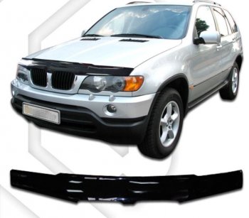 Дефлектор капота CA-Plastic BMW (БМВ) X5 (Х5)  E53 (1999-2003) E53 дорестайлинг