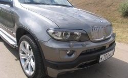 3 149 р. Реснички Storm на фары BMW X5 E53 дорестайлинг (1999-2003) (Неокрашенные)  с доставкой в г. Набережные‑Челны. Увеличить фотографию 2