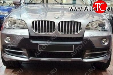 46 999 р. Накладка на передний бампер CT BMW X5 E70 дорестайлинг (2006-2010) (Неокрашенная)  с доставкой в г. Набережные‑Челны